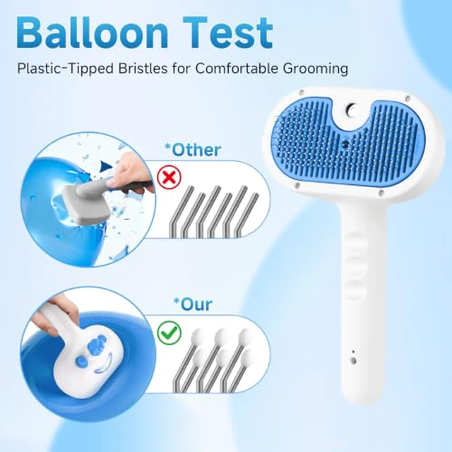 Alt view image 5 of 7 - Pet Steam Brush for Dog, cat brushes for indoor cats - 1 Waterless Shampoo