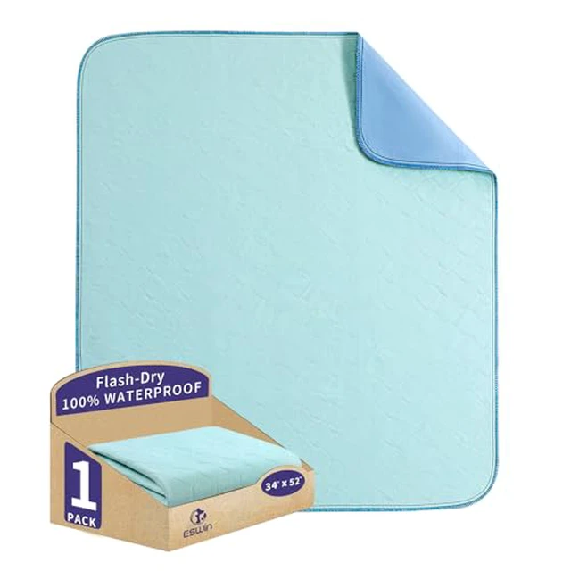 Alt view image 3 of 4 - Underpads,Super Absorbency Reusable Bedwetting Incontinence Pads for Kids, Adults, Elderly, and Pets - Waterproof Protective Pad for Couch, Sofa, Floor,Bed (500 Washes)