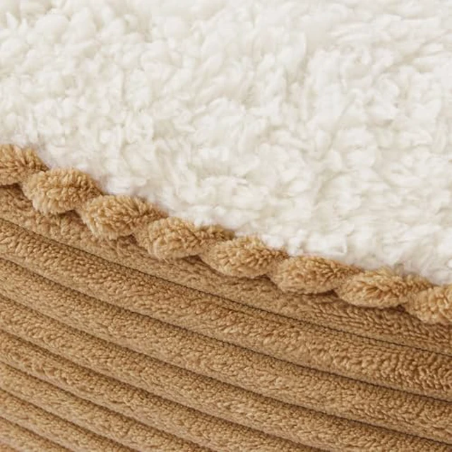 Alt view image 4 of 7 - Round Donut Cat and Dog Cushion Bed, 20in Bed for Cats or Small Dogs, Anti-Slip & Water-Resistant Bottom, Super Soft Durable Fabric Pet Beds, Washable Luxury Cat & Dog Bed Gray