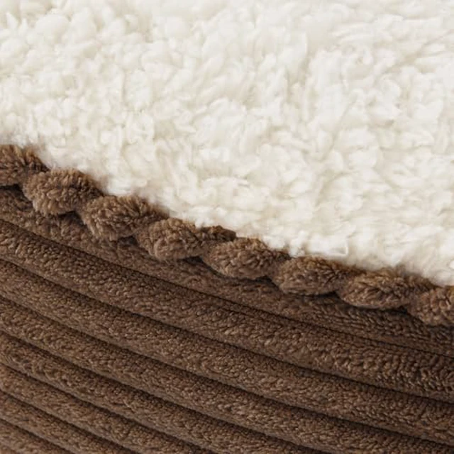 Alt view image 6 of 7 - Round Donut Cat and Dog Cushion Bed, 20in Bed for Cats or Small Dogs, Anti-Slip & Water-Resistant Bottom, Super Soft Durable Fabric Pet Beds, Washable Luxury Cat & Dog Bed Gray