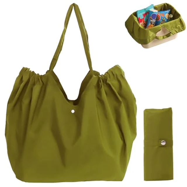 Alt view image 4 of 7 - Reusable Grocery Bags,Reusable Shopping Bags,Folding Bags Totes,Stretchable and shrinkable shopping bag for Groceries