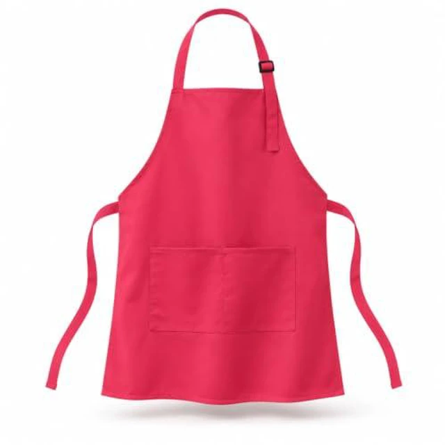 Alt view image 4 of 4 - Chef Apron,Cotton Polyester Kitchen Apron with 2Pockets,Adjustable Stain Resistant for Cooking BBQ(1Pcs)