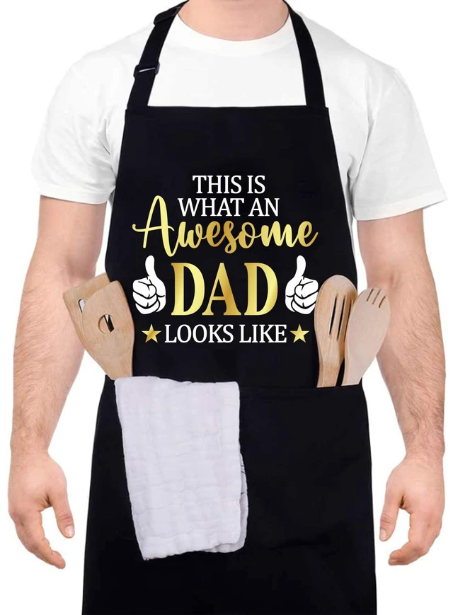 Main image of Funny Cooking Aprons for Men, Aprons for Adults with Two Pockets, Adjustable Chef Apron, Funny Gift for Men Women