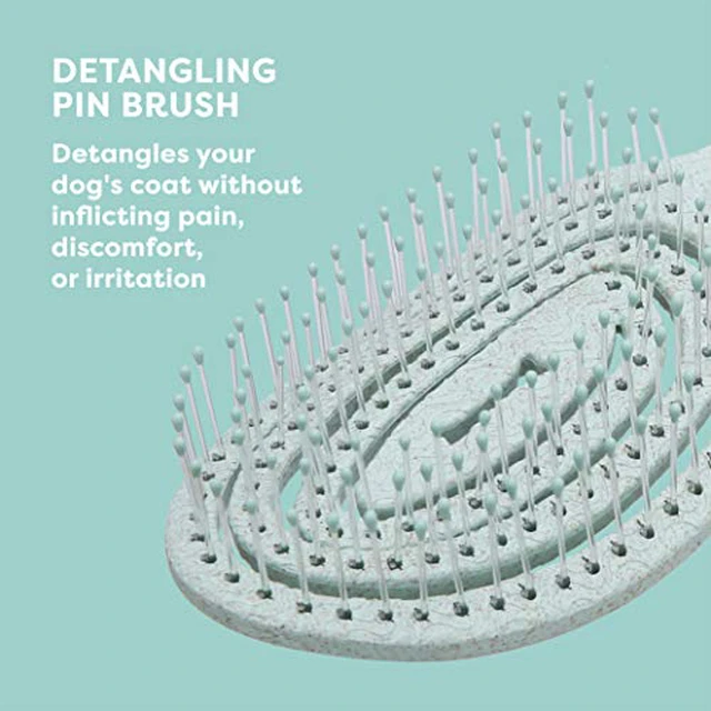 Alt view image 7 of 7 - for Pets Eco-Friendly Detangling Pin Brush for Dogs