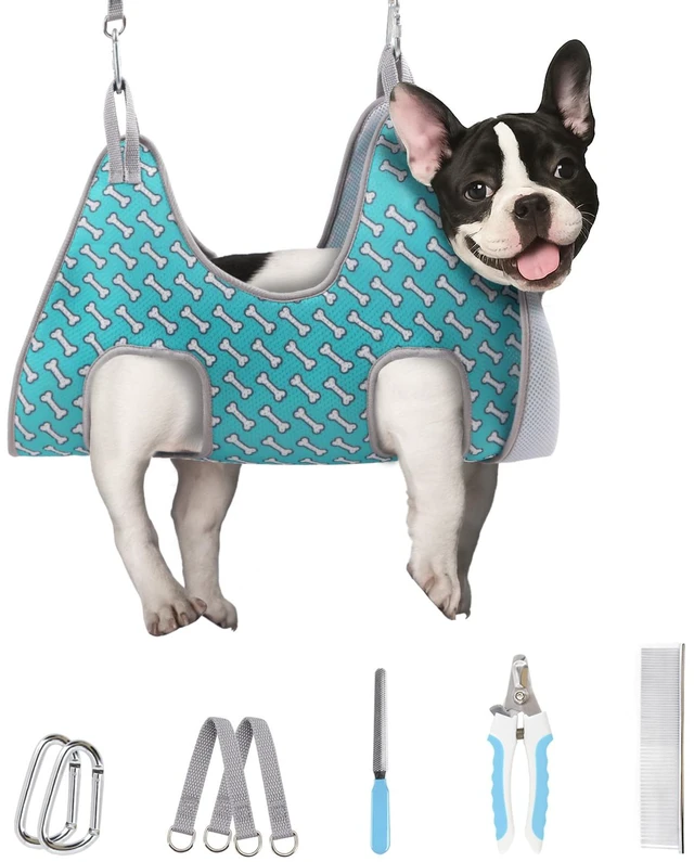 Main image of Dog Grooming Hammock for Nail Trimming, Pet Grooming Hanging Harness