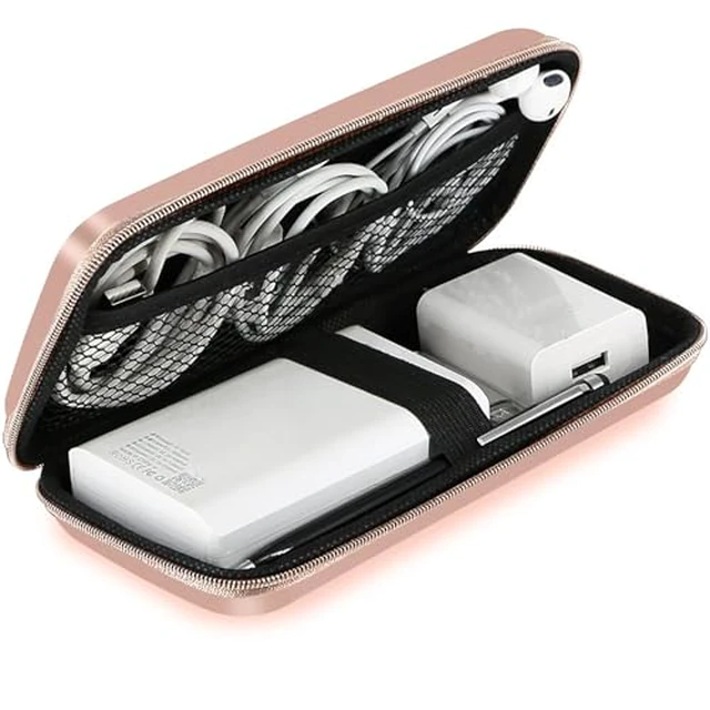 Alt view image 3 of 6 - Travel Essential Electronics Organizer Charger Case Carrying Pouch