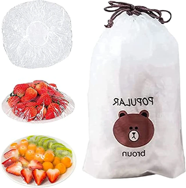 Alt view image 3 of 4 - Reusable Aluminum Foil Food Covers, Reusable Elastic Food Storage Covers, Plastic Bowl Covers with Elastic Edging Stretch Plastic Wrap Bowl Covers (50PCS)