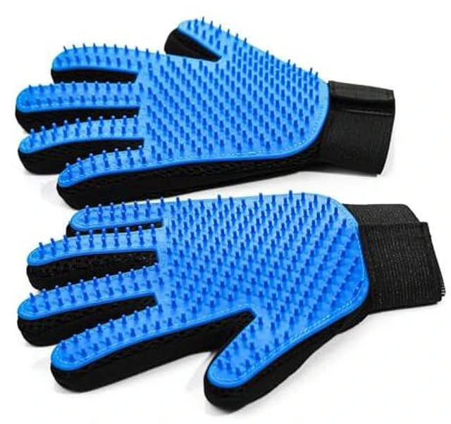 Alt view image 3 of 7 - 5-Piece Dog Grooming Brush Set with Grooming Gloves