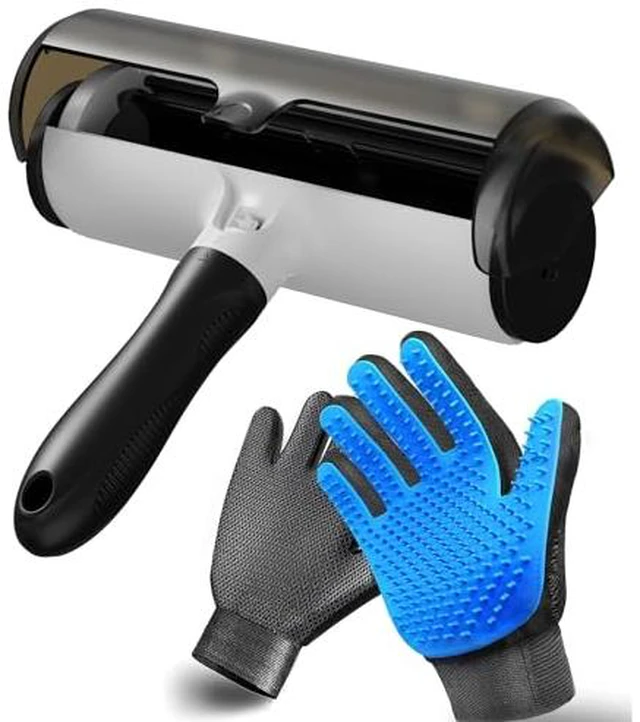 Alt view image 6 of 7 - 5-Piece Dog Grooming Brush Set with Grooming Gloves