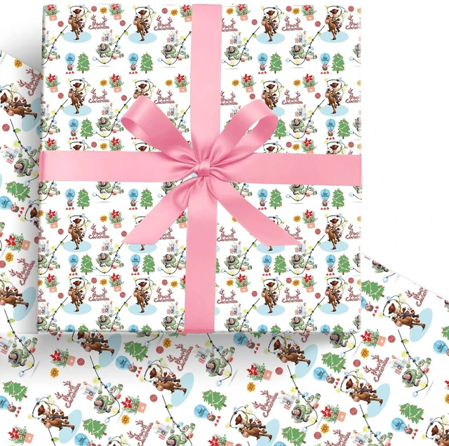 Main image of EYQQM 5 Pack Kraft Gift Wrapping Paper Sheets 20 x 30 in Christmas Wrap