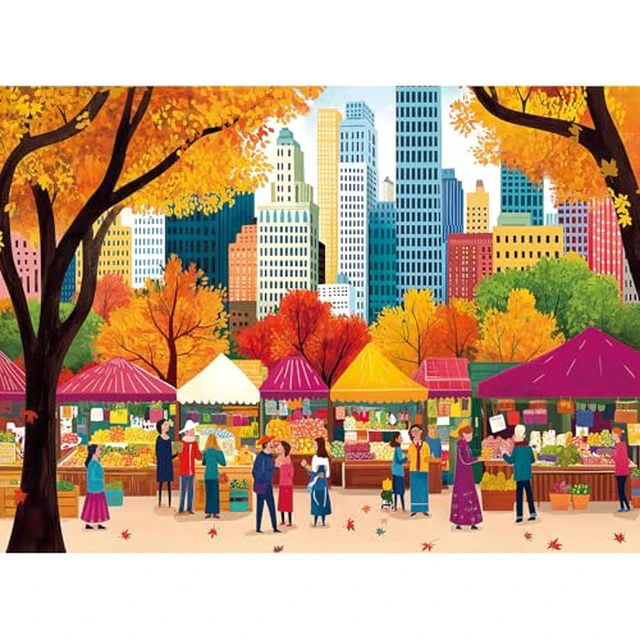 Alt view image 3 of 6 - Blueforest 500 Piece Jigsaw Puzzle for Adults, Abstract Rainbow Eye Design