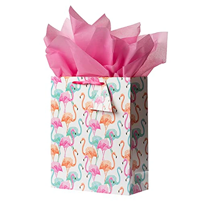 Alt view image 6 of 6 - Bobobag 13" Large Gift Bag with Tissue Paper for Girls happy Birthday gift bags (Unicorn)