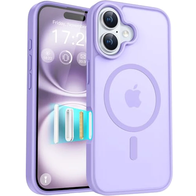 Alt view image 3 of 5 - for Google Pixel 9A Case, Magnetic Compatible, Light Purple