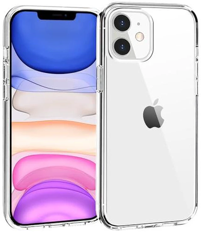 Alt view image 2 of 6 - Phone Case Compatible with iPhone 11, Clear Case Shockproof Protective Bumper Slim Cover for 6.1 Inch