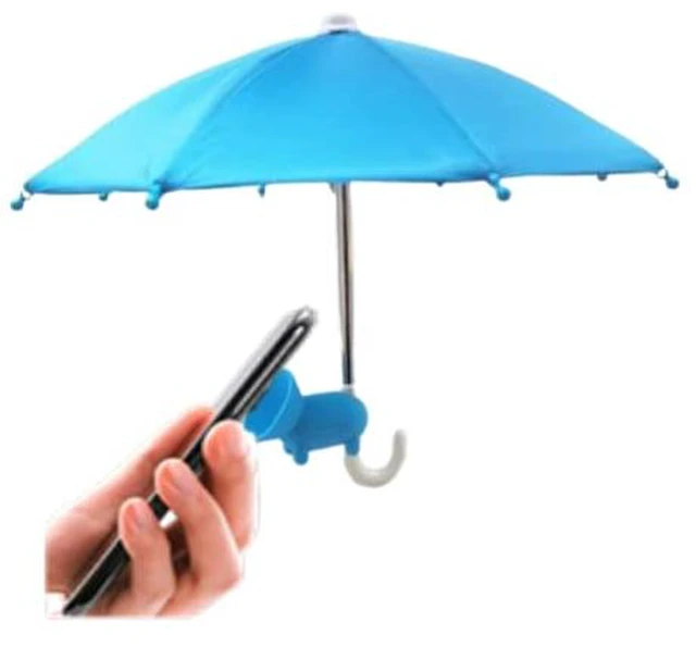 Alt view image 3 of 6 - Phone Umbrella for Sun Shad,Phone Suction Cup Stand,Outdoor Anti-Glare Cell Phone Cute Sunshade HolderCar Phone Navigation Sun Shade Umbrella (Pink)