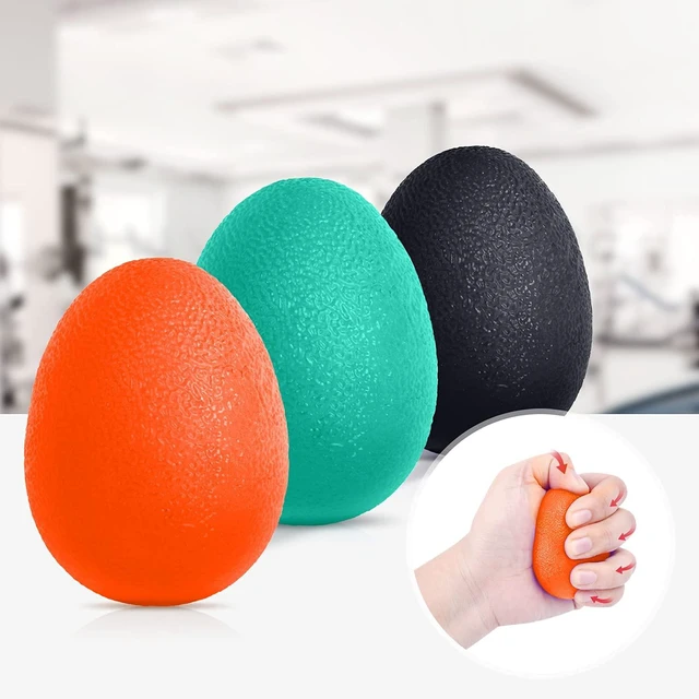 Main image of Peradix Hand Grip Strength Trainer, Stress Relief Ball, Wrist Rehab Therapy Hand Grip Equipment Ball Squishy Tools - Set of 3 Finger Resistance Exercise Squeezer