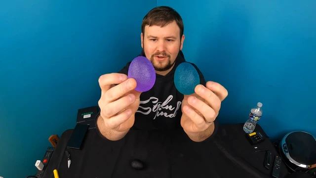 Alt view image 4 of 5 - Peradix Hand Grip Strength Trainer, Stress Relief Ball, Wrist Rehab Therapy Hand Grip Equipment Ball Squishy Tools - Set of 3 Finger Resistance Exercise Squeezer