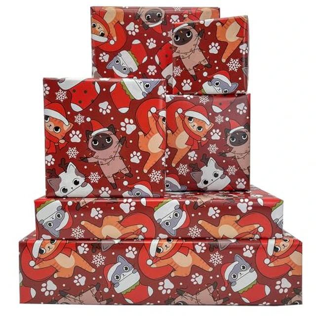 Alt view image 5 of 6 - Dtiafu Stereoscopic Christmas Wrapping Paper Roll - Unique Xmas with Green Snowman Gift Wrap Sheets Design for Winter Holiday Celebration - Total 28.5sq.ft