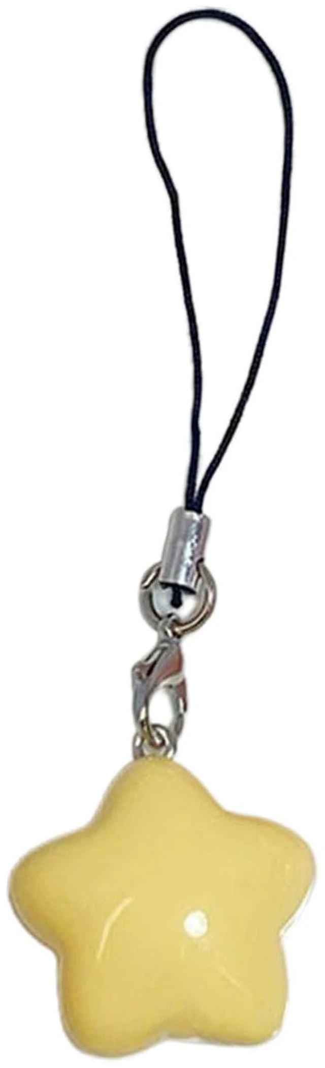 Main image of Fat Star Phone Chacin Phone Charm Lanyard Strap Bag Hanging Pendant Decorations Ornament Fashion Jewelry Accessory, 7x2.5cm, Yellow