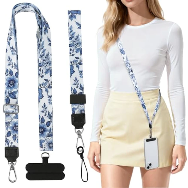 Alt view image 4 of 6 - Phone Lanyard Crossbody & Neck, Adjustable Cell Phone Wrist Strap