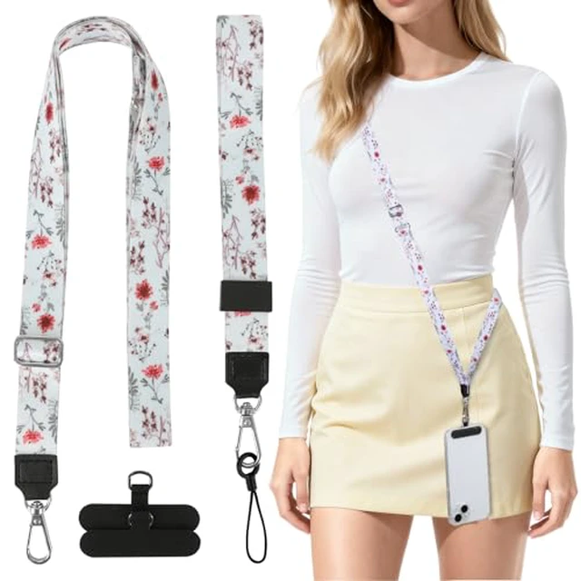 Alt view image 5 of 6 - Phone Lanyard Crossbody & Neck, Adjustable Cell Phone Wrist Strap