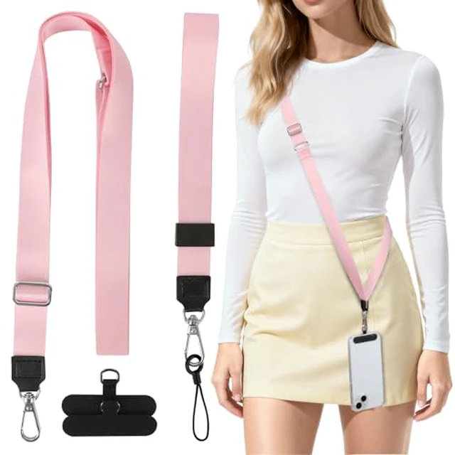 Alt view image 6 of 6 - Phone Lanyard Crossbody & Neck, Adjustable Cell Phone Wrist Strap