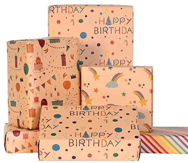 Alt view image 5 of 7 - PlandRichW Valentine's Day Wrapping Paper - 12 Sheets, 4 Unique Romantic Designs (Love Gnome, XO Hearts), Pre-Folded 20"x 29" for Gifts, Valentine's Day, Wedding, Birthday & DIY Cr