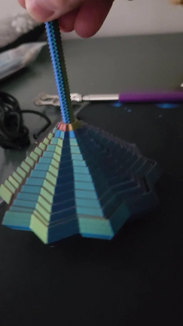Alt view image 3 of 5 - 3D Printed Star Fidget Toys Adults Teen with Detachable Handle