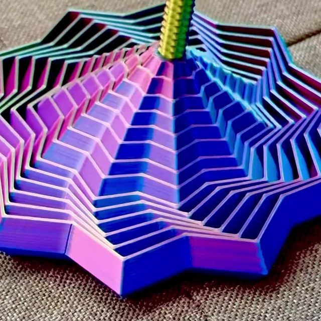 Alt view image 5 of 5 - 3D Printed Star Fidget Toys Adults Teen with Detachable Handle