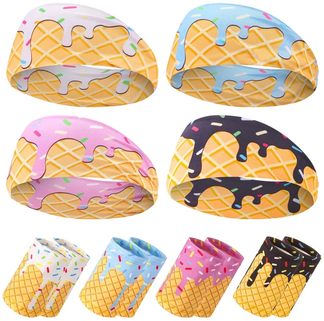 Main image of Ice Cream Baseball Headbands and Wristbands