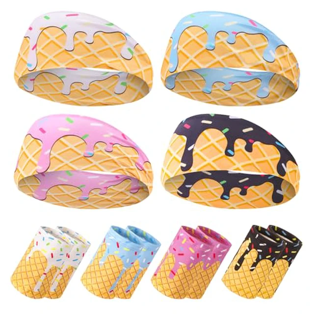 Alt view image 2 of 3 - Ice Cream Baseball Headbands and Wristbands