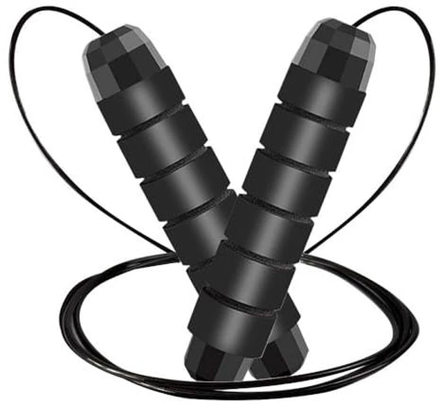 Alt view image 2 of 4 - Rope, Adjustable Jump Ropes for Fitness for Women Men and Kids Tangle-Free Rapid Speed Jumping Rope Cable with Ball Bearings Exercise&Slim Body at Home School Gym
