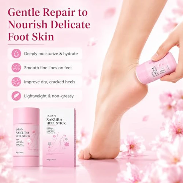 Alt view image 4 of 5 - Cracked Heel Repair Stick, Foot Balm Stick for Dry Cracked Feet & Heels, Deeply Moisturize & Soften Feets, Exfoliates Dead Skin, Foot Balm For Hands, Heels, Elbows, Knees and More