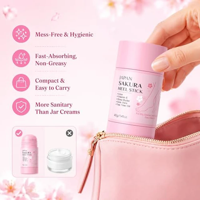Alt view image 5 of 5 - Cracked Heel Repair Stick, Foot Balm Stick for Dry Cracked Feet & Heels, Deeply Moisturize & Soften Feets, Exfoliates Dead Skin, Foot Balm For Hands, Heels, Elbows, Knees and More