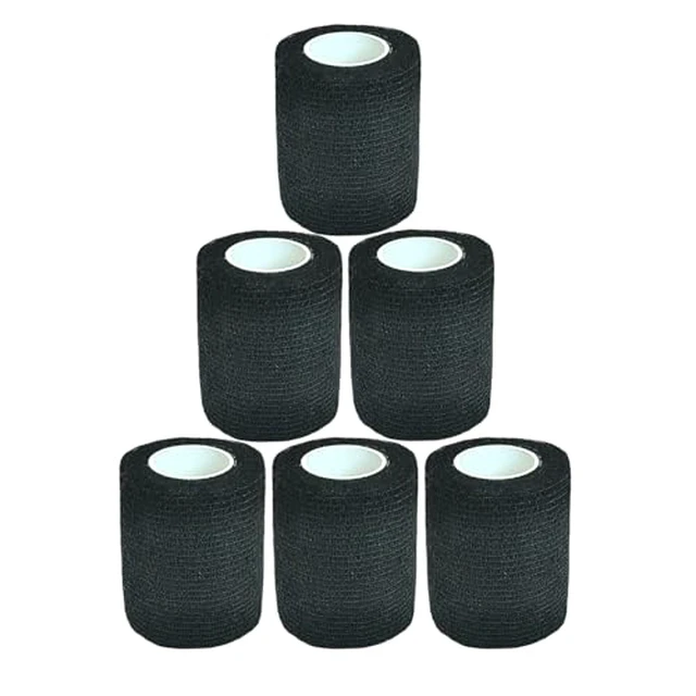 Alt view image 3 of 7 - Baisunt 6 Pack 1 Inches Cohesive Bandage Self Adhesive Wrap Elastic Self Adherent Vet Wrap Breathable Self Stick Tape for Wrist, Ankle, Sports, Tatoo Wrap(5 Yards, Pink)
