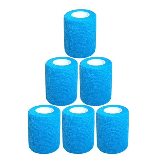 Alt view image 4 of 7 - Baisunt 6 Pack 1 Inches Cohesive Bandage Self Adhesive Wrap Elastic Self Adherent Vet Wrap Breathable Self Stick Tape for Wrist, Ankle, Sports, Tatoo Wrap(5 Yards, Pink)