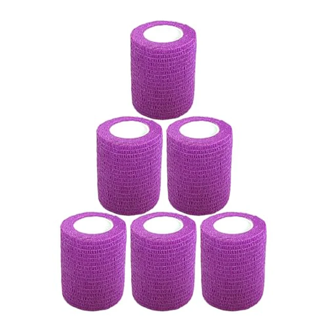 Alt view image 6 of 7 - Baisunt 6 Pack 1 Inches Cohesive Bandage Self Adhesive Wrap Elastic Self Adherent Vet Wrap Breathable Self Stick Tape for Wrist, Ankle, Sports, Tatoo Wrap(5 Yards, Pink)