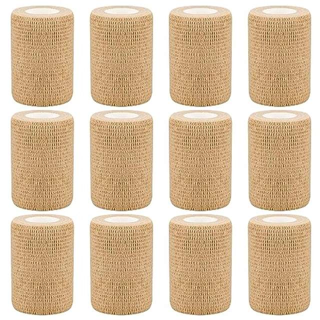 Alt view image 2 of 5 - 6pcs 2in Self Adhesive Bandage Wraps, 12 Colors, 5 Yard Wraps for Sports