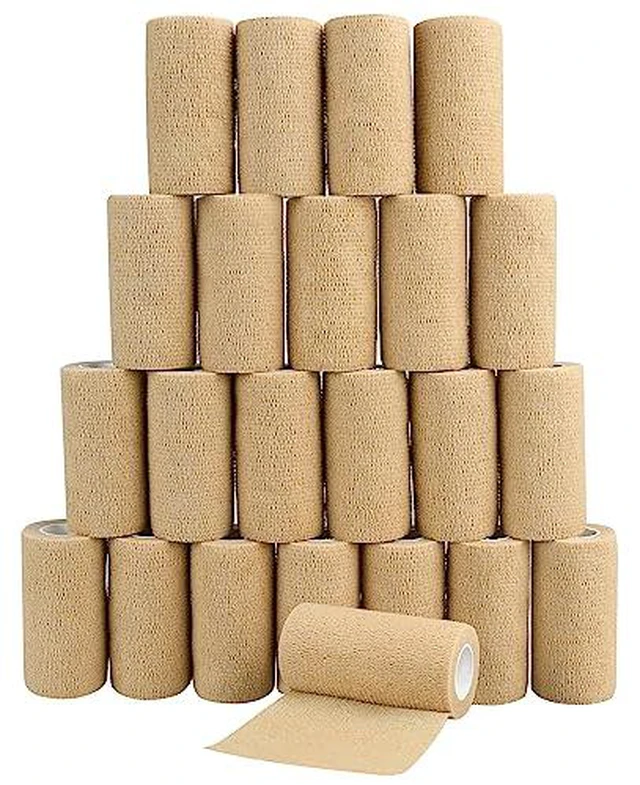 Alt view image 3 of 5 - 6pcs 2in Self Adhesive Bandage Wraps, 12 Colors, 5 Yard Wraps for Sports