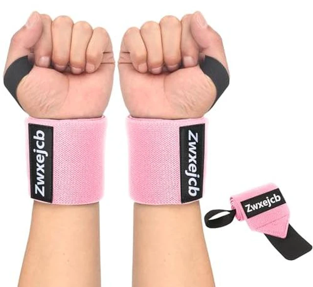 Alt view image 4 of 5 - Weightlifting Wrist Wraps - Heavy-Duty Support for Gym, Bench Press, and Pushups, Premium Polyester & Nylon Wrist Straps for Maximum Stability and Comfort During Strength Training - 1 Pair, Unisex