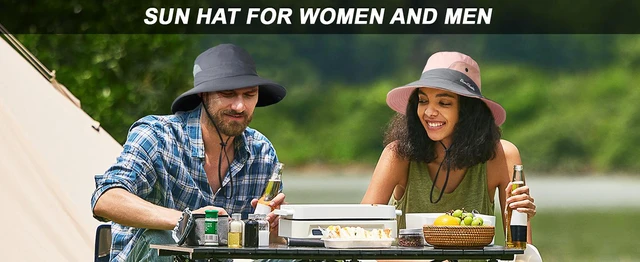 Alt view image 4 of 4 - Womens Sun Hat with Ponytail Hole, UV Protection Foldable Beach Fishing Hat