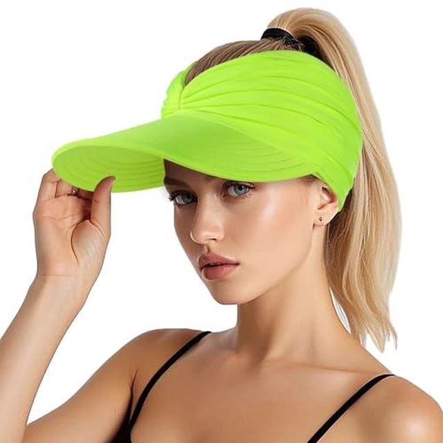 Alt view image 4 of 7 - Hats for Women, Wide Brim UV Protection Foldable Sun Visor Hats, UPF50+