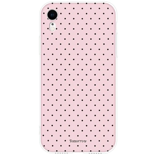 Alt view image 3 of 4 - Cute Retro Polka Dot Phone Case for iPhone 15, Girly Aesthetic Design Soft Clear TPU Shockproof Cases Cover for Girls Women, Pink