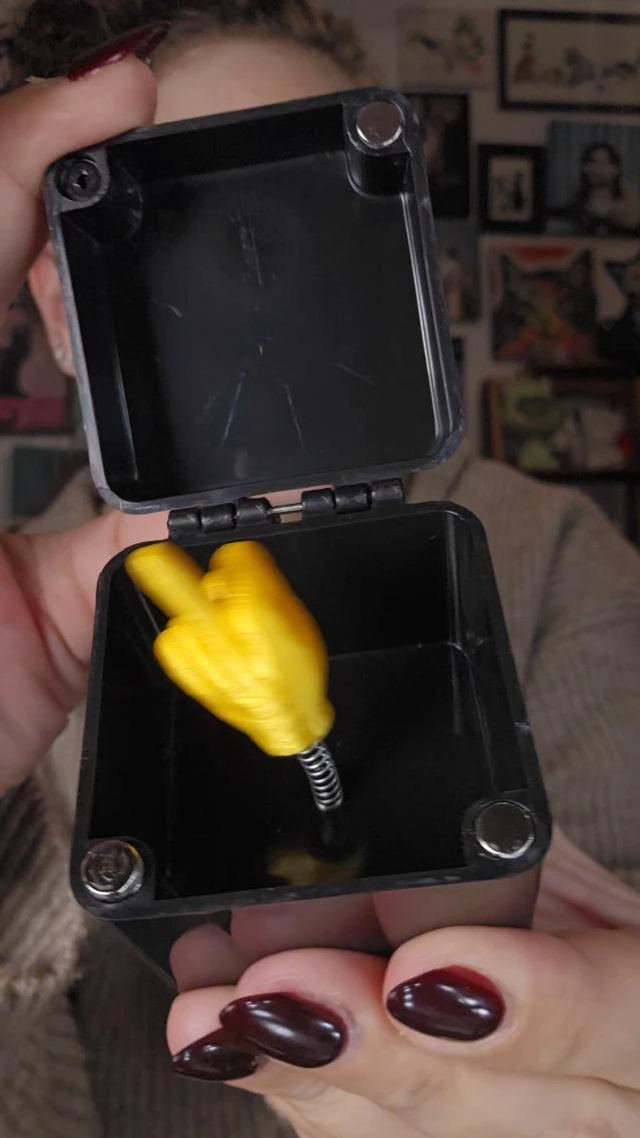 Alt view image 2 of 3 - i-Beeboo Gag Gifts for Him Her Adults,Middle Finger in a Box, Funny Gifts