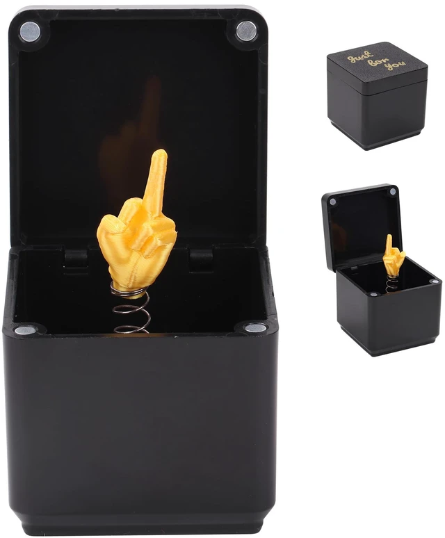Main image of i-Beeboo Gag Gifts for Him Her Adults,Middle Finger in a Box, Funny Gifts