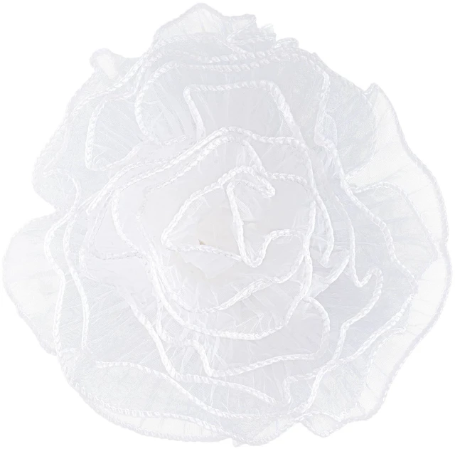 Main image of baotongle White Flower Wrapping Mesh Paper 4 Yards Floral Packaging Paper for Valentine's Mother's Day for Bouquets Wrapping