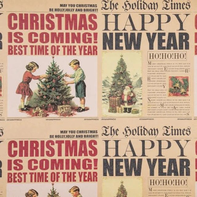 Alt view image 5 of 6 - RUSPEPA Kraft Vintage Newspaper Graduation Wrapping Paper Roll, Mini Roll, Retro The Graduation Times Headline Design with Caps & Diplomas, Kraft Gift Wrap for 2026 Graduates, 17 Inches x 16.4 Fee