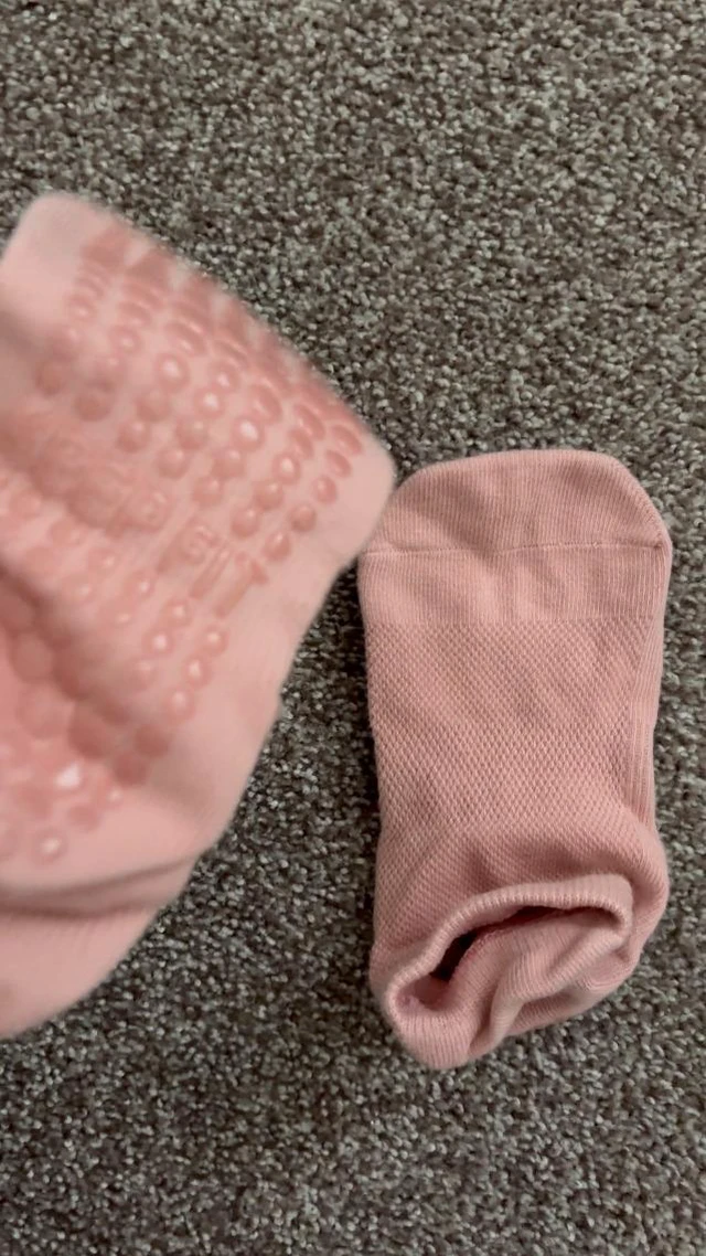 Alt view image 6 of 7 - Pilates Socks with Grips for Women Non Slip Yoga Barre Sticky Grippy Socks