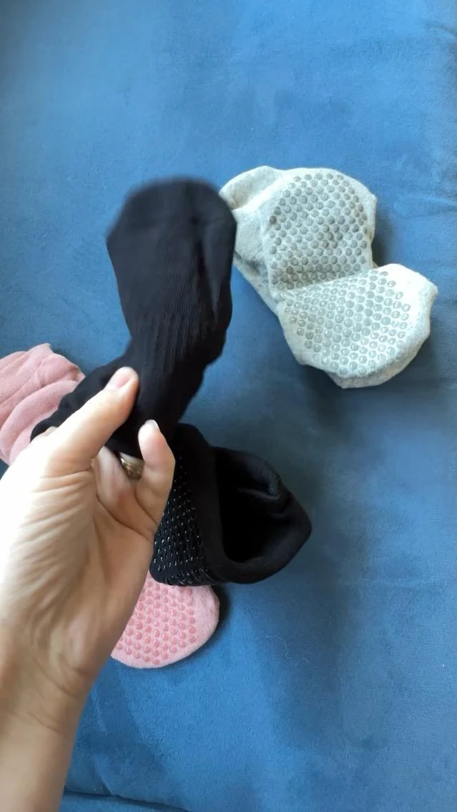 Alt view image 4 of 7 - Pilates Socks with Grips for Women Non Slip Yoga Barre Sticky Grippy Socks