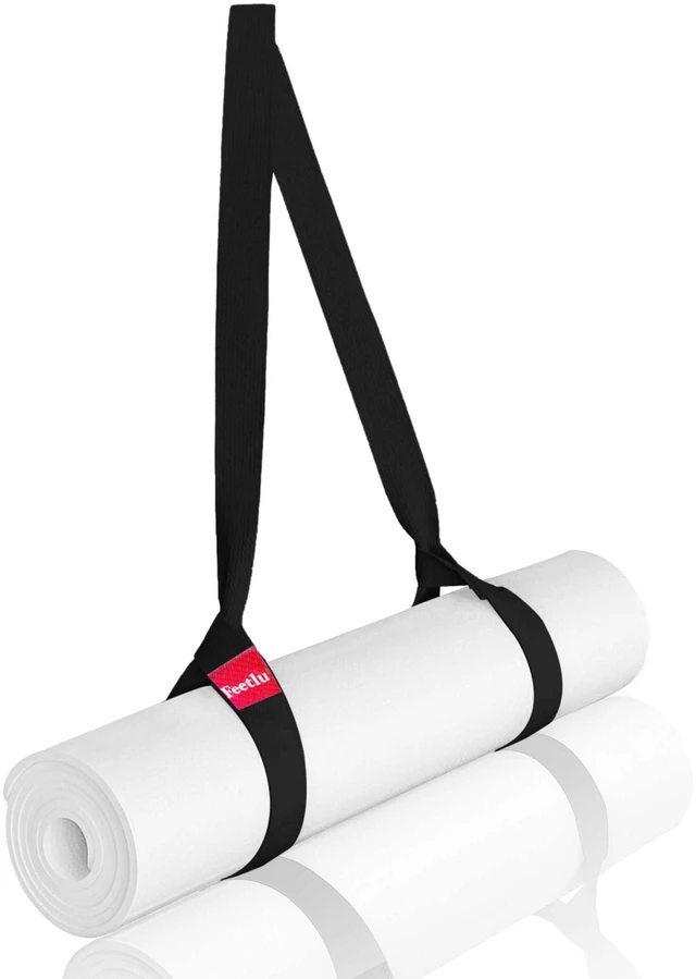 Main image of Yoga Mat Straps 2 in 1 - Cotton - Adjustable anti-slip straps for yoga, pilates, stretching, for carrying mats